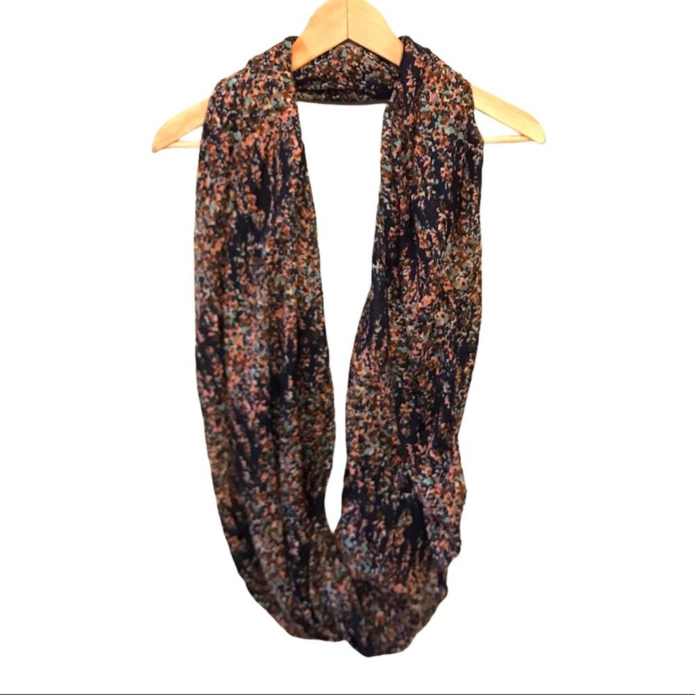 Navy Blue Infinity Scarf - Picture 2 of 3
